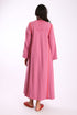 Reversible long dress in cotton blend jacquard